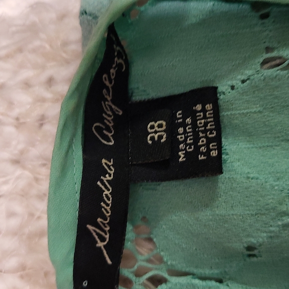 Sandra Augelozzi Lace Peplum Top - Picture 3 of 4